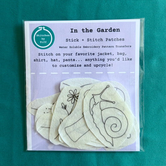 In the Garden Stick n Stitch Embroidery Transfer Pack