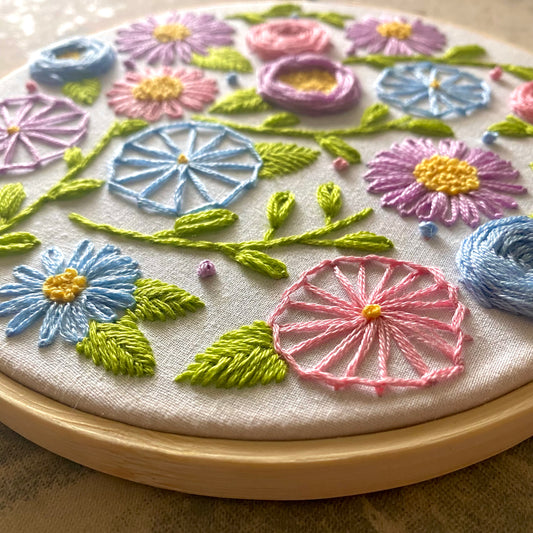 Floral Sampler Embroidery Kit