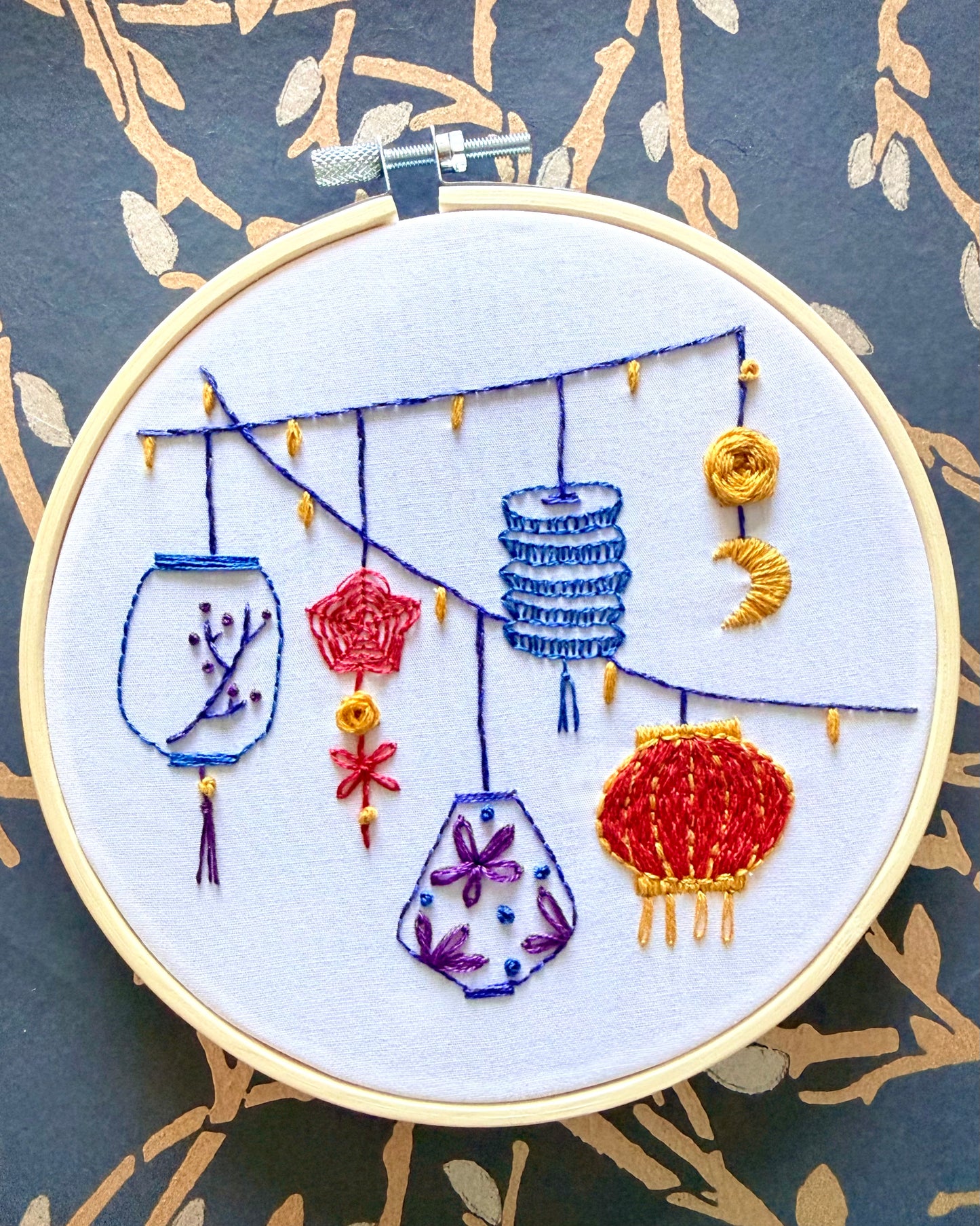 Lantern Lights Embroidery Kit